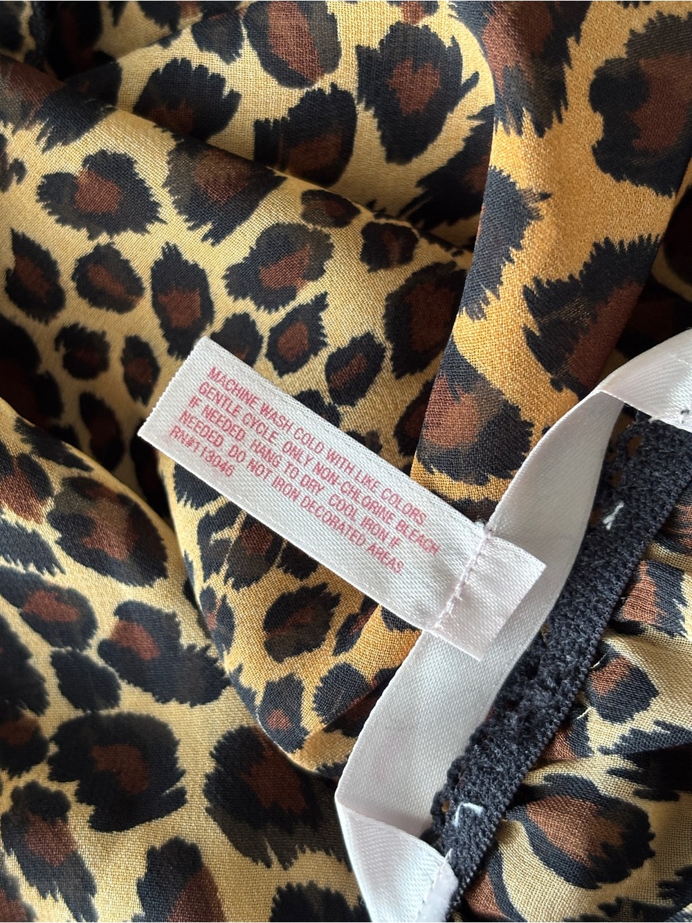 Belle Nuit Intimates | Leopard Print Babydoll Chemise Nightie Sleepwear | L - Picture 5 of 6